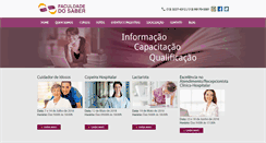 Desktop Screenshot of faculdadedosaber.com.br